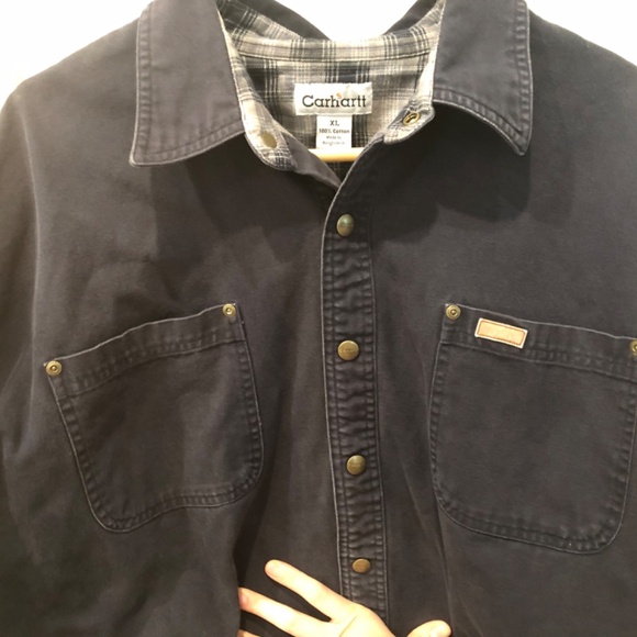 Men’s Carhartt Flannel Lined Work Jacket - Picture 3 of 9